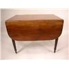 Image 1 : A FEDERAL INLAID AND CARVED MAHOGANY DROP LEAF TABLE