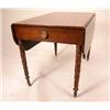 Image 1 : A FEDERAL CARVED MAHOGANY DROP LEAF TABLE