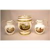 Image 1 : A THREE-PIECE SPODE GARNITURE