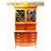 Image 1 : A FEDERAL INLAID MAHOGANY DESK AND BOOKCASE