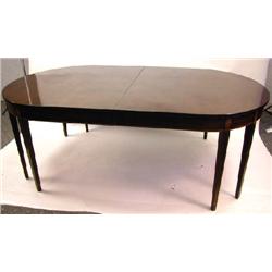 A FEDERAL STYLE EAGLE-INLAID MAHOGANY BANQUET TABLE
