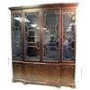 Image 1 : A GEORGE III STYLE MAHOGANY BREAKFRONT BOOKCASE