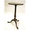 Image 1 : A GEORGE III CHINOISERIE-DECORATED DISH-TOP CANDLESTAND