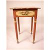 Image 1 : A PAINTED AND POLYCHROME-DECORATED POPLAR ONE-DRAWER STAND