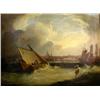Image 1 : AN OIL ON CANVAS, E.CALVERT CARVED ON FRAME