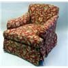Image 1 : A CONTEMPORARY CLUB CHAIR AND MATCHING OTTOMAN