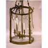 Image 1 : A PAIR OF GEORGIAN STYLE BRASS FOUR-LIGHT HALL LANTERNS