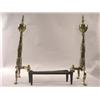 Image 1 : A GROUP OF GEORGIAN STYLE BRASS HEARTH EQUIPMENT