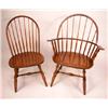 Image 1 : A SET OF SEVEN BOWBACK WINDSOR STYLE MAPLE HITCHCOCK CHAIRS
