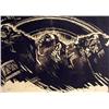 Image 1 : A WOODBLOCK PRINT ON YELLOWISH VELIN PAPER