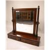 Image 1 : A VICTORIAN CARVED WALNUT SHAVING MIRROR