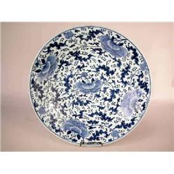 THREE CHINESE BLUE AND WHITE SHALLOW BOWLS