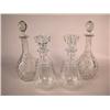 Image 1 : TWO PAIRS OF BACCARAT CUT GLASS STOPPERED DECANTERS