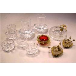 A GROUP OF COLORLESS GLASS