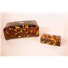 Image 1 : TWO TORTOISESHEL RECTANGULAR HINGED BOXES