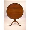 Image 1 : A CHIPPENDALE WALNUT DISH TOP, BIRD CAGE TEA TABLE