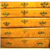 Image 1 : A QUEEN ANNE TIGER MAPLE CHEST OF DRAWERS