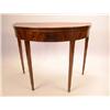 Image 1 : A FEDERAL INLAID MAHOGANY DEMILUNE GAMES TABLE