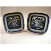 Image 1 : TWO CHINESE EXPORT PORCELAIN SQUARE VEGETABLE DISHES