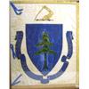 Image 1 : A PAINTED SILK BATTLE FLAG
