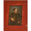 Image 1 : AN EGLOMISE PORTRAIT OF A SOLDIER IN UNIFORM GAZING LEFT