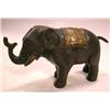 A CAST-IRON MECHANICAL ELEPHANT BANK