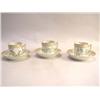 Image 1 : A SET OF SIX ROYAL COPENHAGEN "FLORA DANICA" PATTERN PORCELAIN COFFEE CUPS WITH SAUCERS