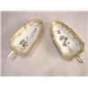 Image 1 : TWO ROYAL COPENHAGEN "FLORA DANICA" PATTERN PORCELAIN CONDIMENT DISHES