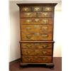 Image 1 : AN IMPORTANT CHIPPENDALE WALNUT CHEST-ON-CHEST