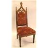 Image 1 : A VICTORIAN CARVED ROSEWWOD HALL CHAIR
