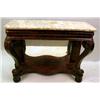 Image 1 : AN EMPIRE MAHOGANY MARBLE TOP PIER TABLE