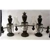 Image 1 : A THREE PIECE SET OF BRONZE ARGAND LAMPS SIGNED GARDNER