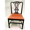 Image 1 : A CHIPPENDALE MAHOGANY SIDE CHAIR