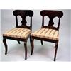 Image 1 : A SET OF SIX MAHOGANY EMPIRE SABER LEG SIDE CHAIRS