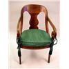 Image 1 : A MAHOGANY ROLLED ARMCHAIR