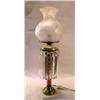 Image 1 : A CRANBERRY CUT-TO-CLEAR TABLE LAMP