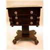 Image 1 : AN EMPIRE MAHOGANY TWO DRAWER WORK TABLE