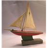 Image 1 : A RED AND GILT DECORATED SAILBOAT