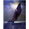 Image 1 : AN OIL ON BOARD OF A SAILING SHIP