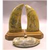 Image 1 : A PAIR OF ARTEK SCRIMSHAW-STYLE BOOKENDS
