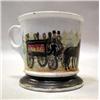 Image 1 : AN OCCUPATIONAL SHAVING MUG DEPICTING UNDERTAKER AND CARRAGE