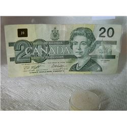PAPER NOTE - CANADA - $20 - 1991