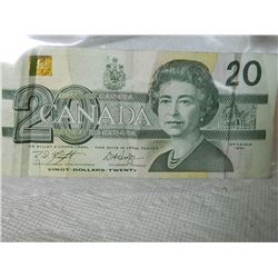 PAPER NOTE - CANADA - $20 - 1991