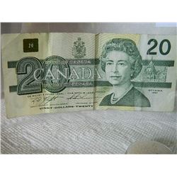 PAPER NOTE - CANADA - $20 - 1991