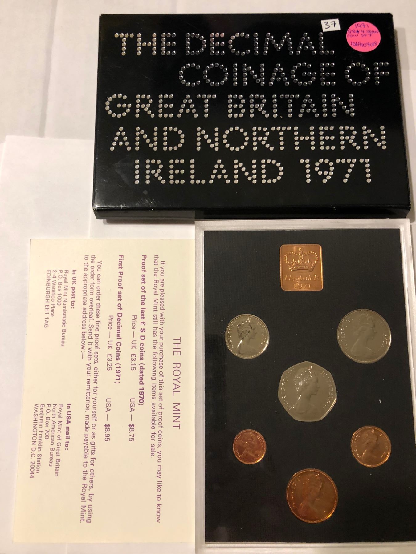 10 1971-S US Mint Proof Sets Coin Collection Dealer Lot w// Box