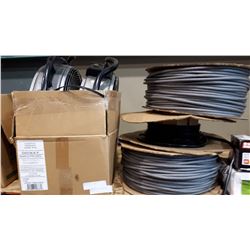 TWO INDUSTRIAL FANS TWO ROLLS OF INSULATION AND EDGING