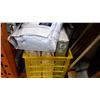 Image 2 : YELLOW TOTE OF 9 NEW BED SHEETS AND BED SKIRTS
