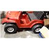 Image 2 : RED JEEP RIDE ON TOY NEEDS CHARGER