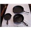 Image 2 : 3 CAST IRON FRYING PANS