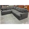 Image 1 : GREY UPHOLSTERED SECTIONAL